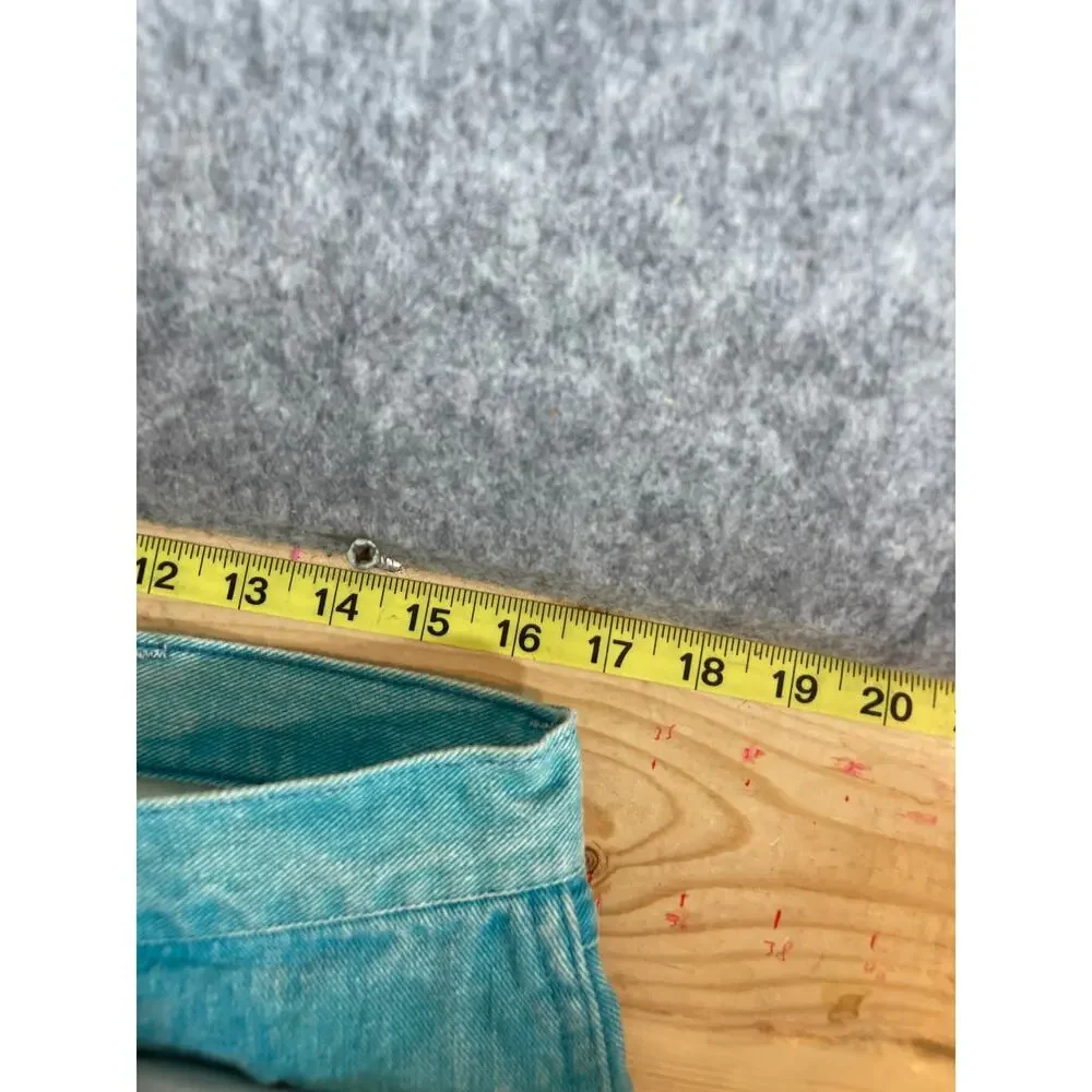 Vintage 90s Wrangler Straight Jeans Mens 36x30 Blue Denim Baggy Western Cowboy - Picture 8 of 9